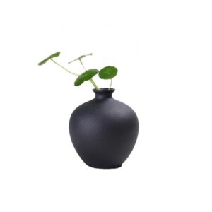 Black Turnip Vase