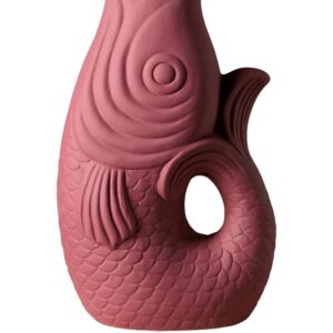 fish open mouth vase -