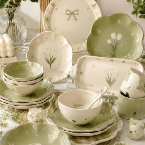 Green Dinnerware Set